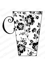 Impression Obsession Peony Print Cup CLING Stamps