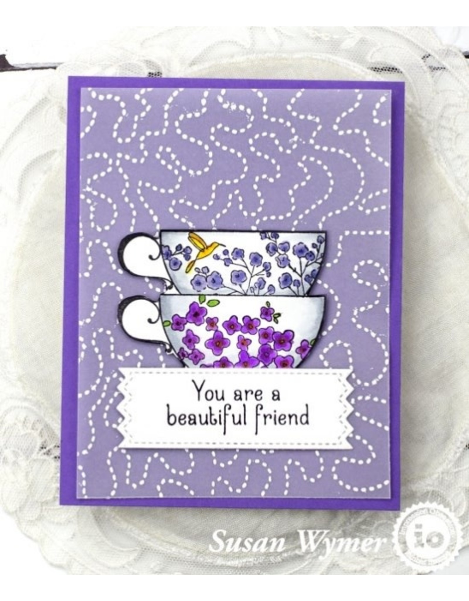 Impression Obsession Stacked Cups CLING Stamps
