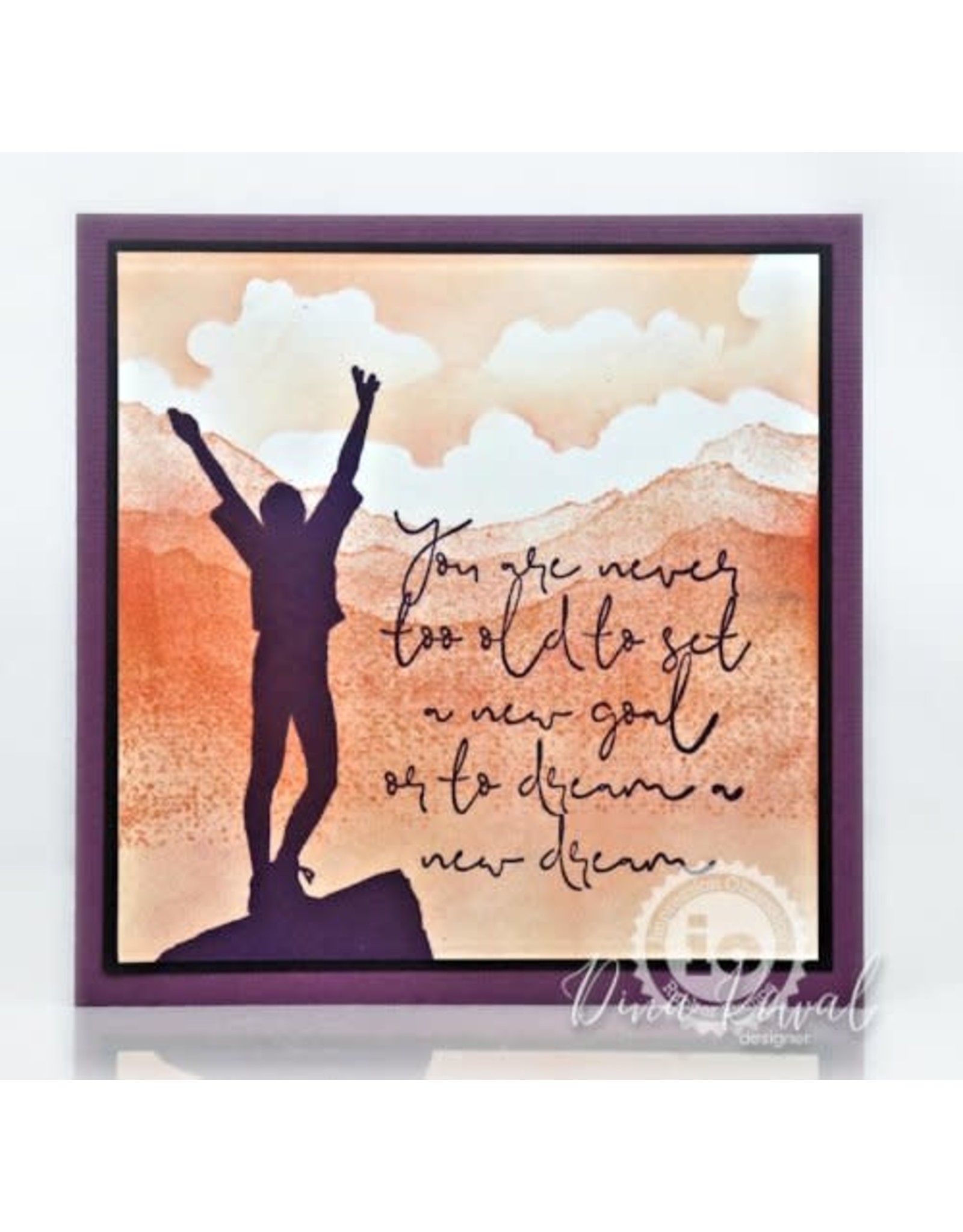 Impression Obsession Mountaintop Silhouette CLING Stamps