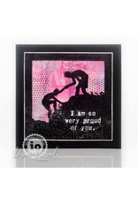 Impression Obsession Hand Up Silhouette CLING Stamps