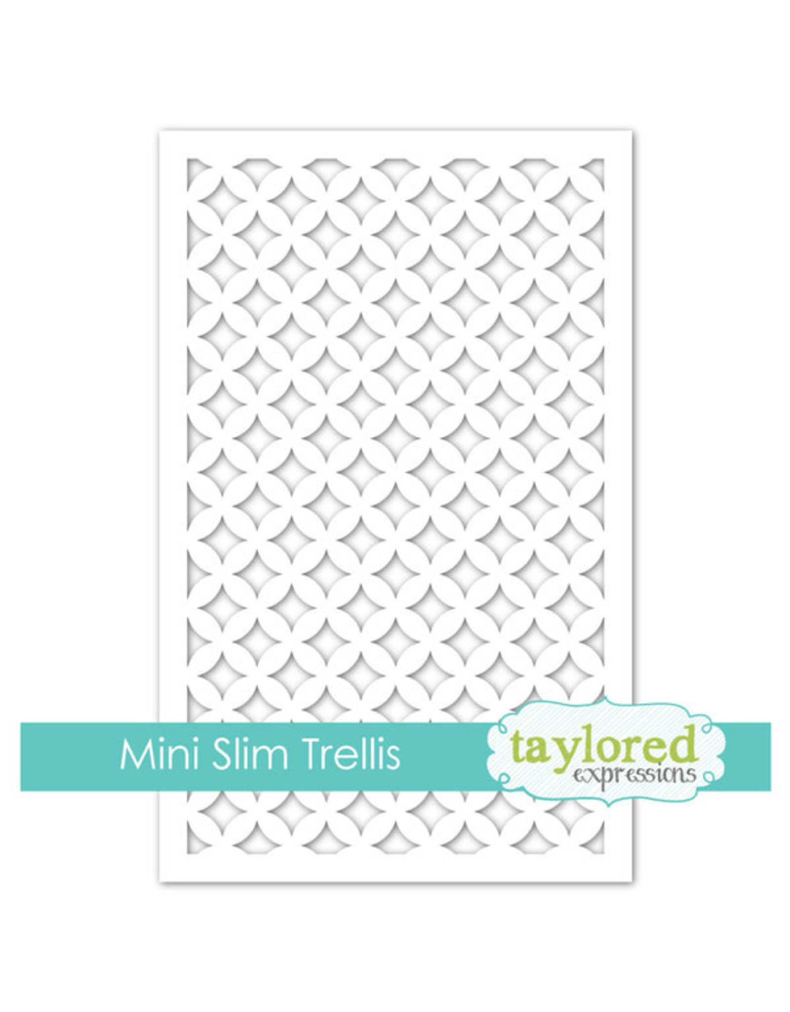 Taylored Expressions Mini Slim Stencil- Trellis