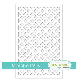 Taylored Expressions Mini Slim Stencil- Trellis