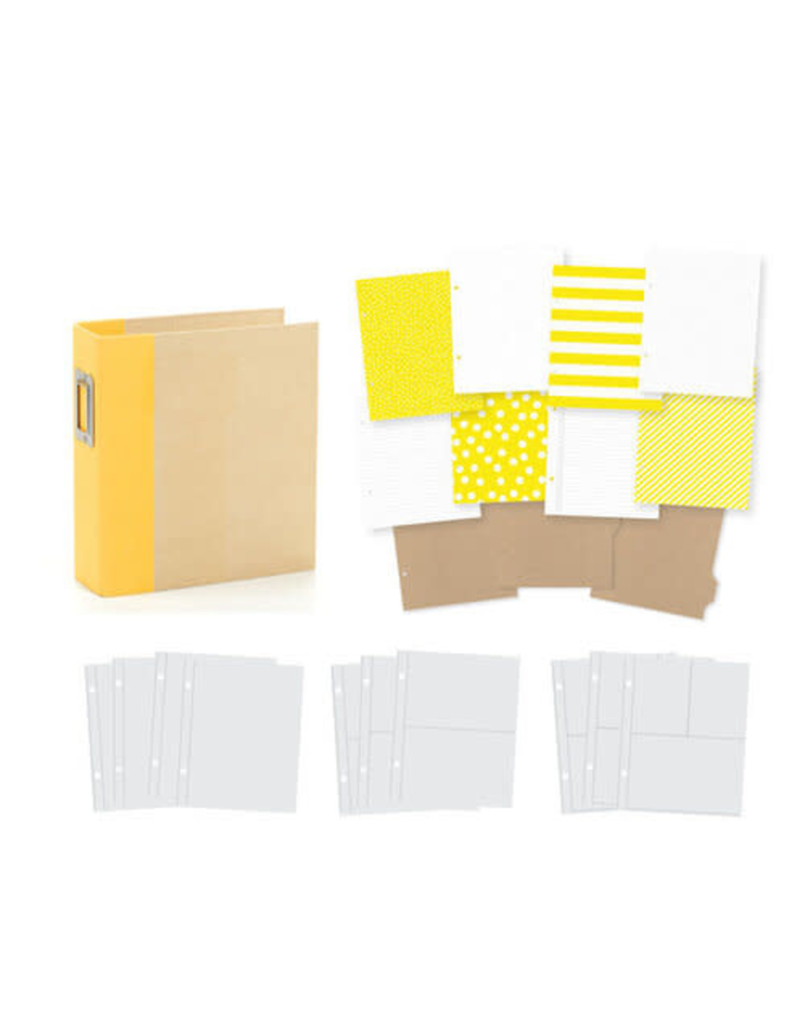 Simple Stories 6x8 SNAP! Binder - Yellow