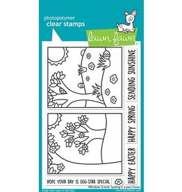 Lawn Fawn Window Scene Spring - Clear Stamps