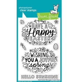 Lawn Fawn Giant Easter Message - Clear Stamps