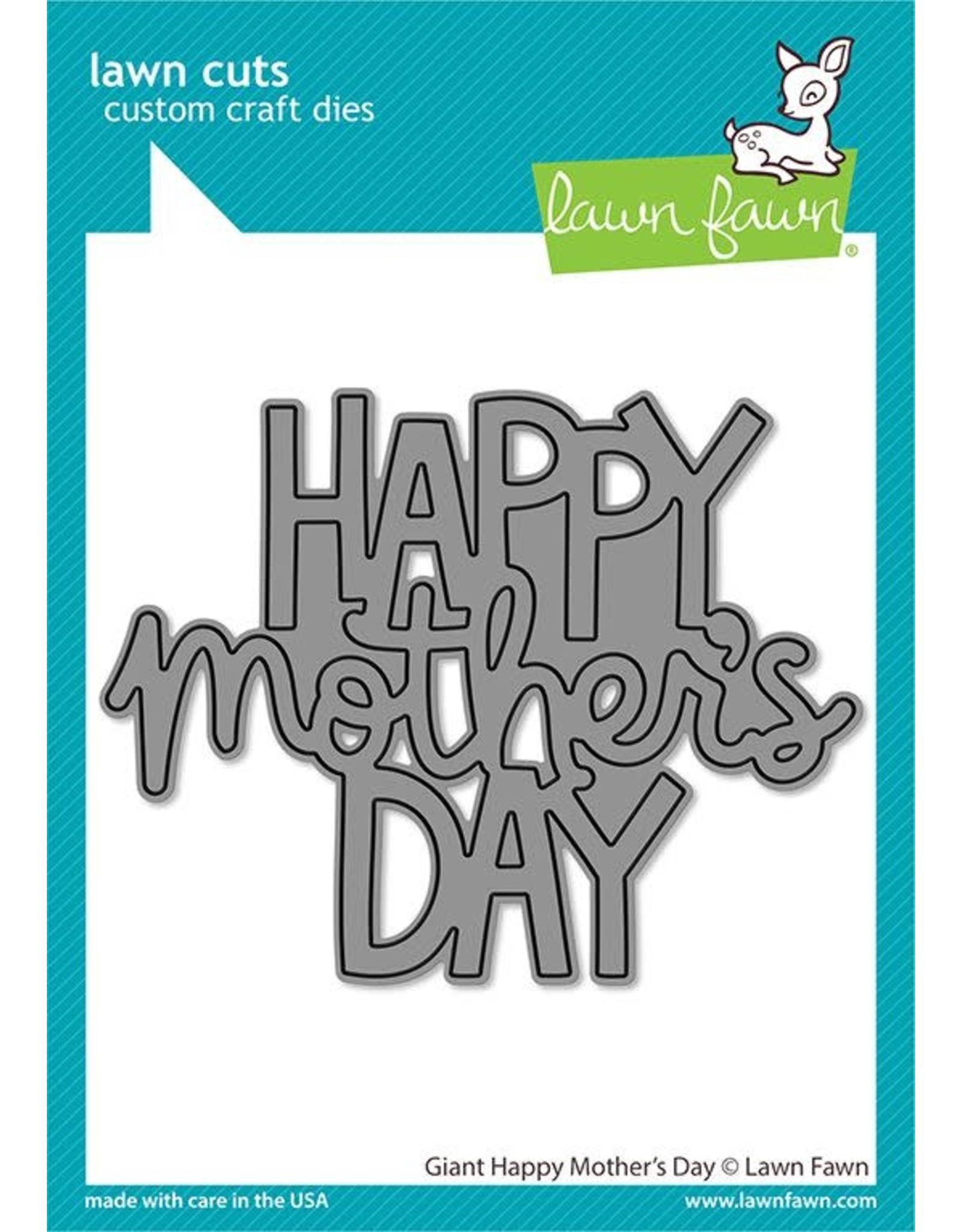Lawn Fawn Giant Happy Mother's Day Die - Lawn Cuts