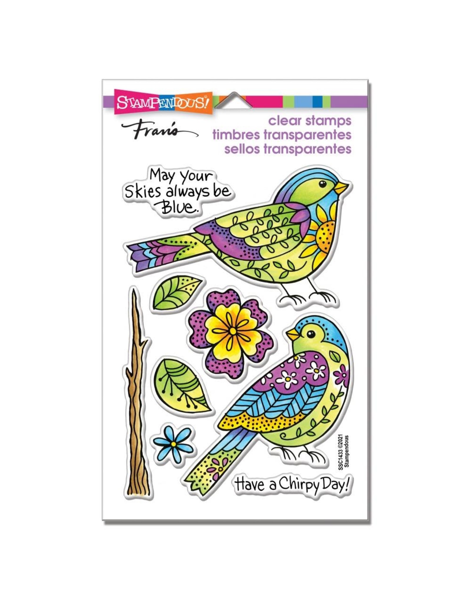 Stampendous Mystic Birds Clear stamp set