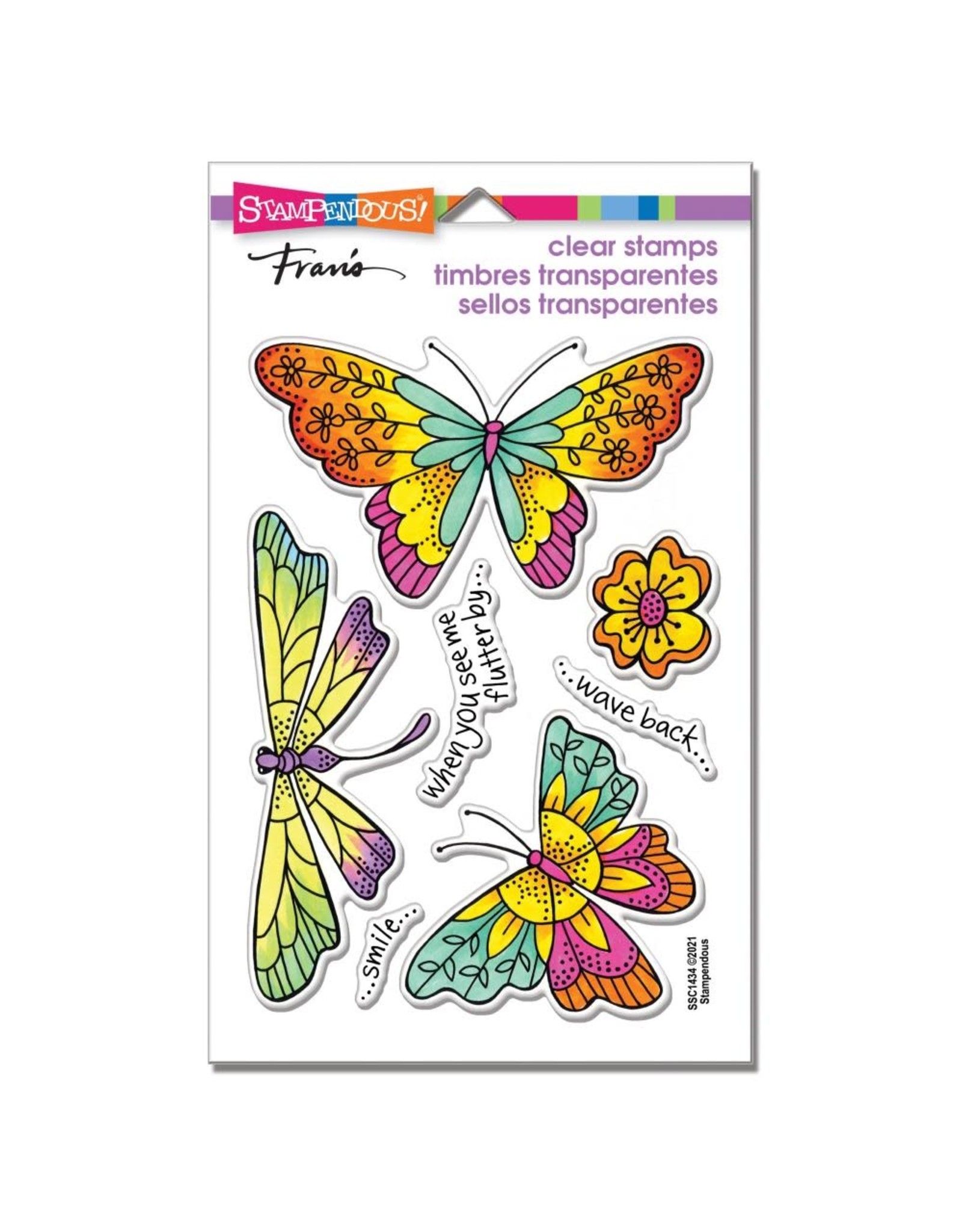 Stampendous Mystic Wings Clear stamp set