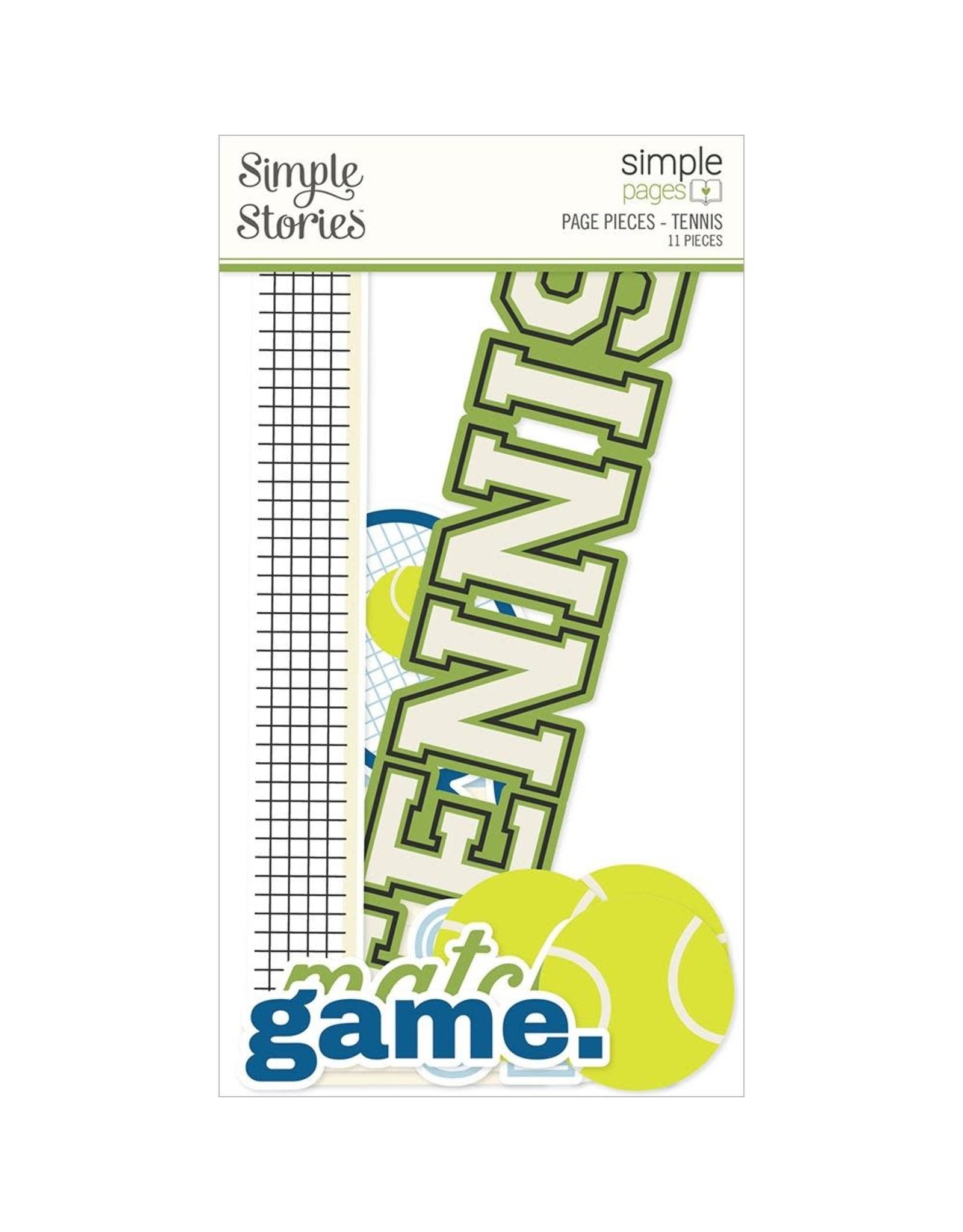 Simple Stories Simple Pages Page Pieces-Tennis