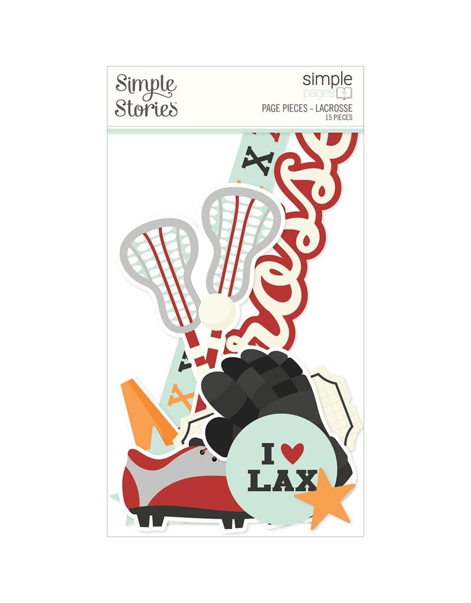Simple Stories Simple Pages Page Pieces - Lacrosse