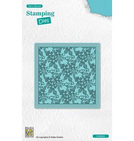 Nellie's Stamping Die Square - Flowers