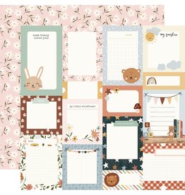 Simple Stories Boho Baby - Journal Elements 12X12 Designer Cardstock
