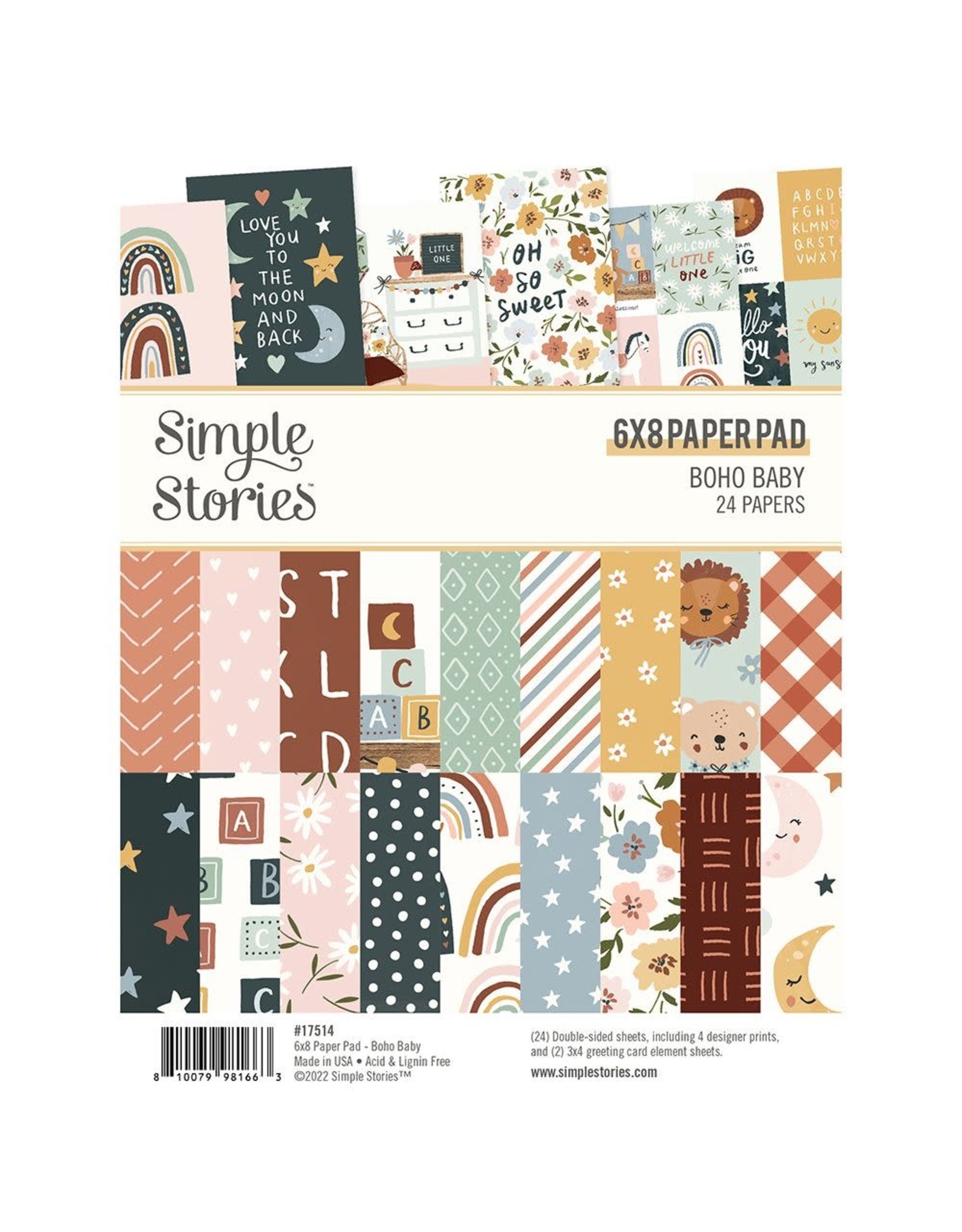 Simple Stories Boho Baby - 6x8 Pad