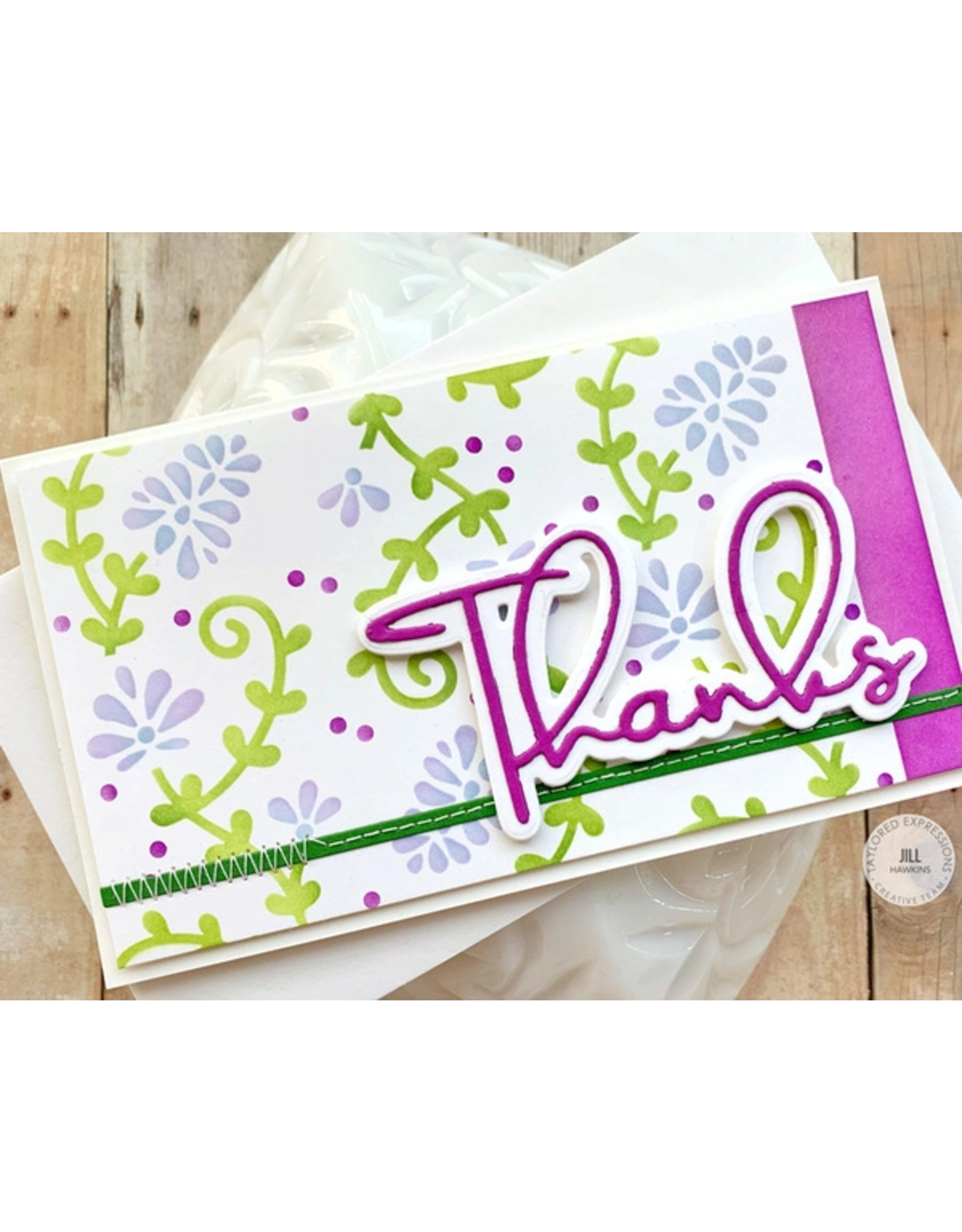 Taylored Expressions Floral Vines Layering Stencil