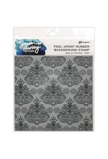 Simon Hurley-Ranger Peel-Apart Rubber Background Stamp - Folk Art Floral