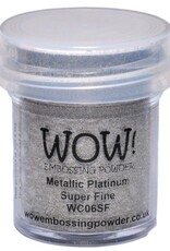 WOW! WOW!  Embossing Powder -  Metallic Platinum Super Fine