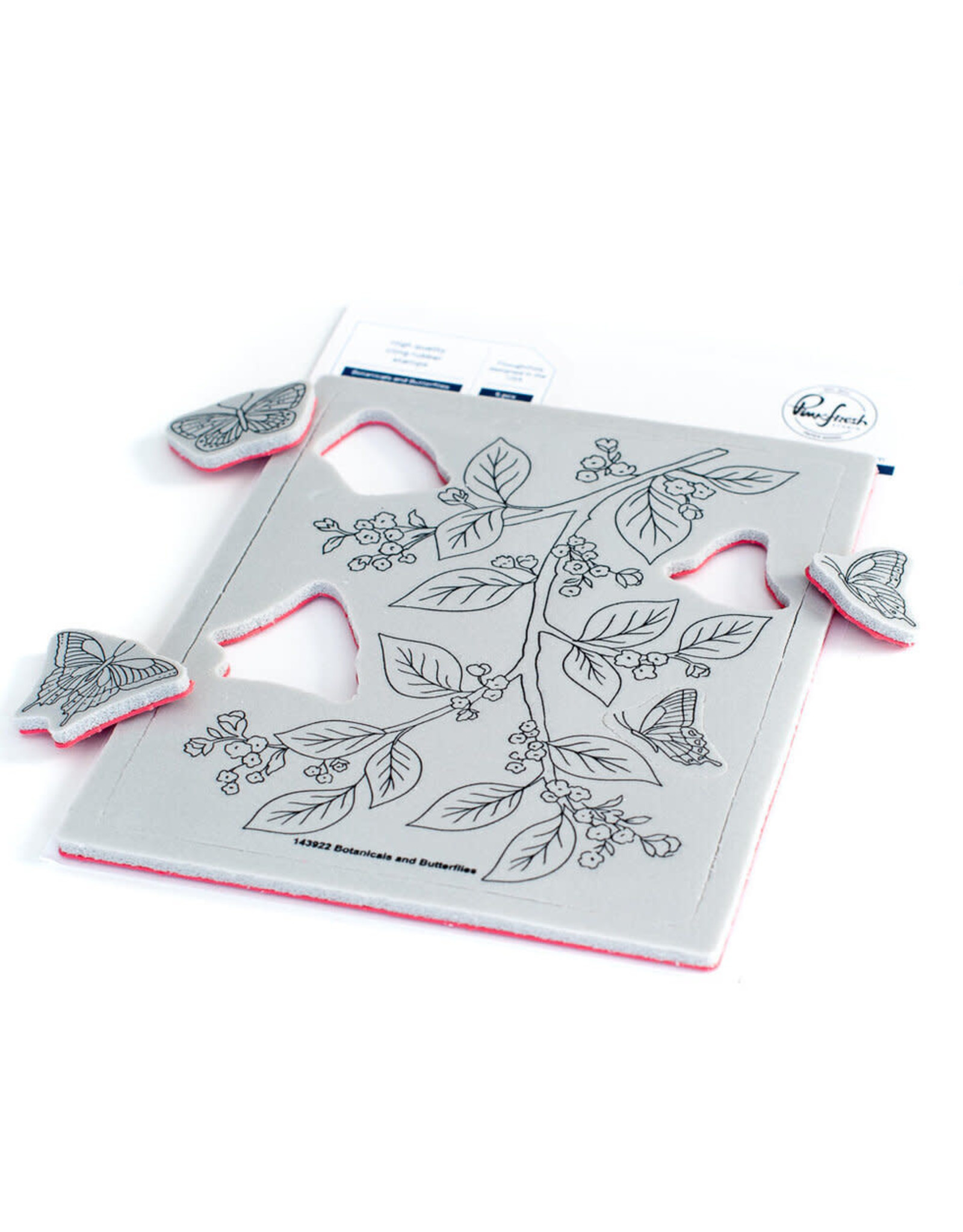 PINKFRESH STUDIO Botanicals and Butterflies cling stamp