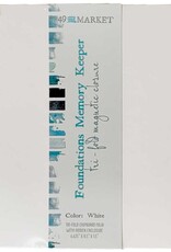 49 AND MARKET Foundations Memory Keeper Tri-fold Magnetic Closure - WHITE