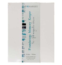 49 AND MARKET Foundations Memory Keeper Tri-fold Magnetic Closure - WHITE