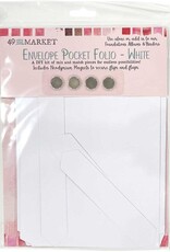 49 AND MARKET Foundations Envelope Pocket Folio - WHITE