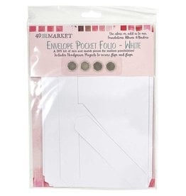 49 AND MARKET Foundations Envelope Pocket Folio - WHITE