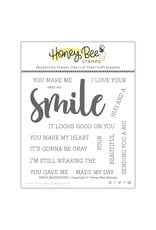 Honey Bee Smile Buzzword - 4x4 Stamp Set & Honey Cuts