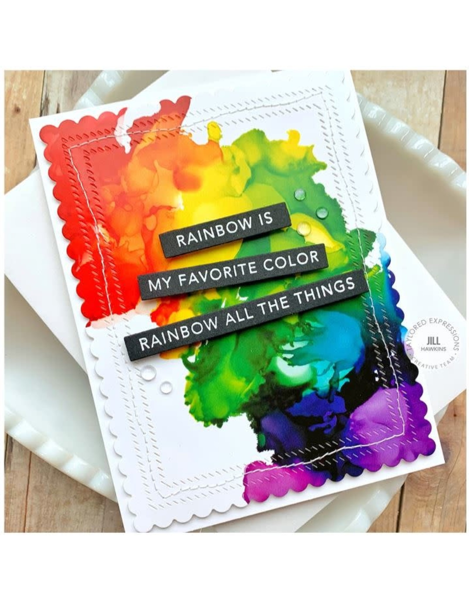 Taylored Expressions Mini Strips - Rainbow Stamp