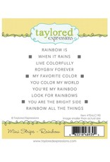 Taylored Expressions Mini Strips - Rainbow Stamp