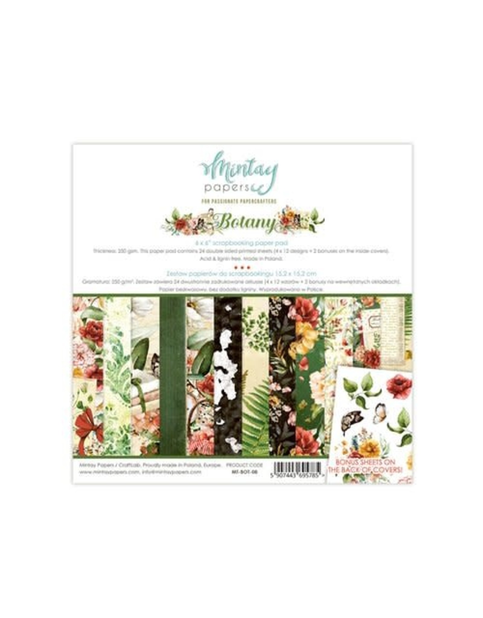 Mintay Papers Botany Paper Pad 6x6