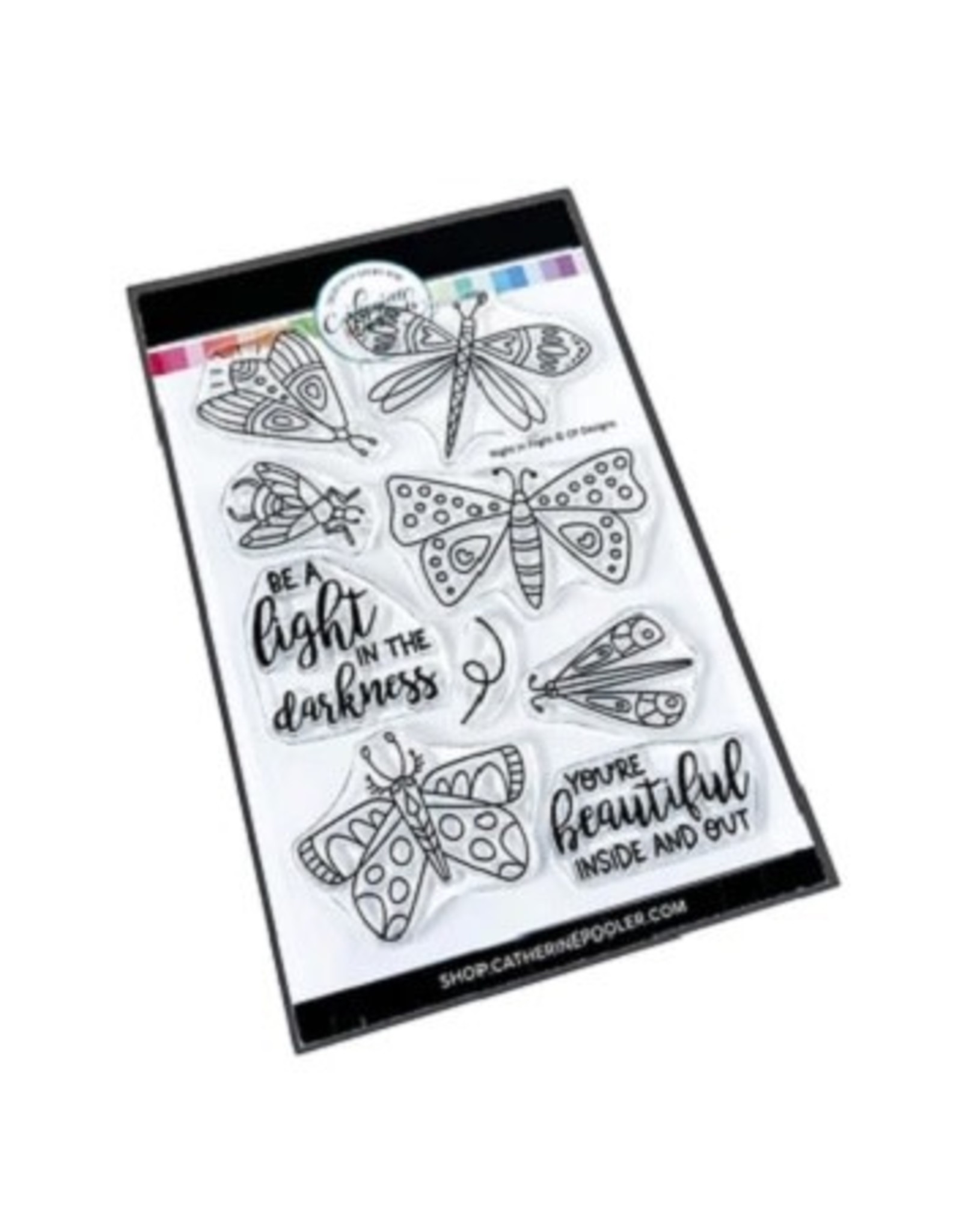 Catherine Pooler Designs Summer Nights Collection-Night In Flight Stamp Set