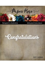 Paper Rose STUDIO Congratulations Small Metal Cutting Die