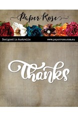 Paper Rose STUDIO Hand Lettered Thanks Metal Cutting Die