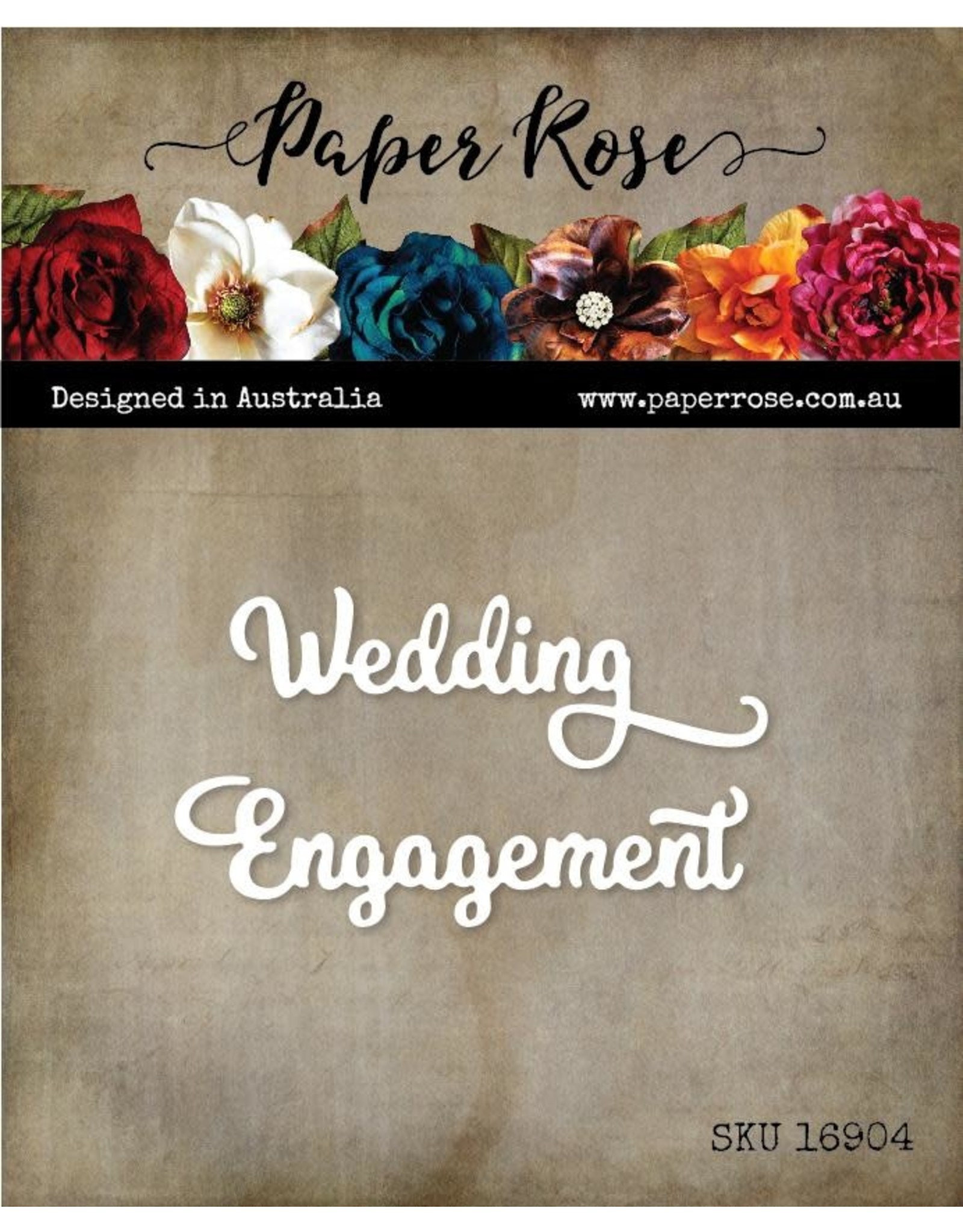 Paper Rose STUDIO Wedding Engagement Small Metal Cutting Die