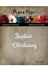 Paper Rose STUDIO Baptism and Christening Small Metal Cutting Die