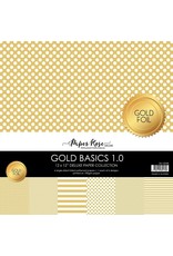 Paper Rose STUDIO Gold Basics 1.0 12x12 Paper