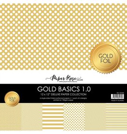 Paper Rose STUDIO Gold Basics 1.0 12x12 Paper