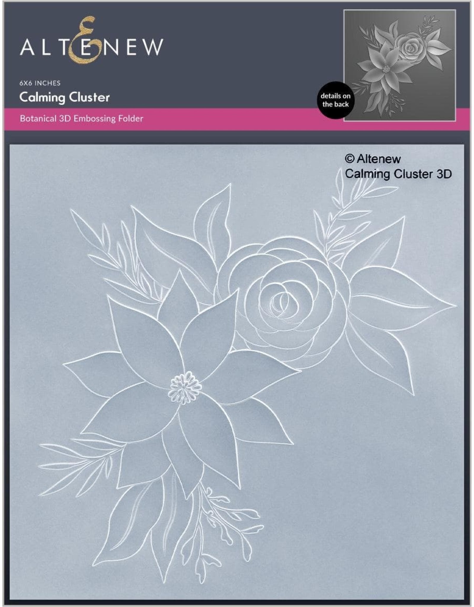 ALTENEW Calming Cluster 3D Embossing Folder