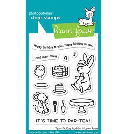 Lawn Fawn Tea-rrific Day Add-On - Clear Stamps