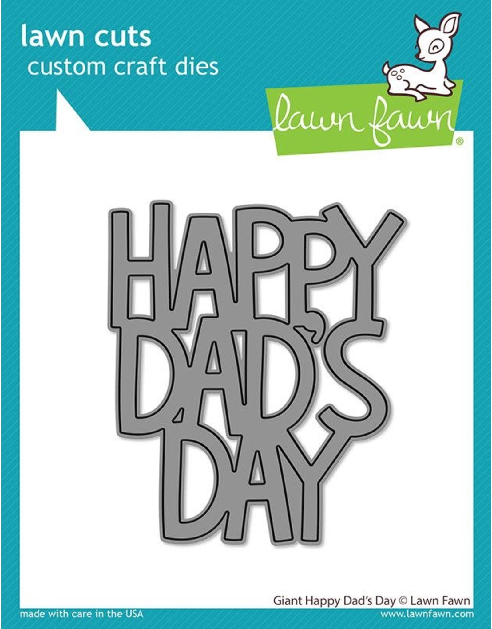 Lawn Fawn Giant Happy Dad s Day Die - Lawn Cuts