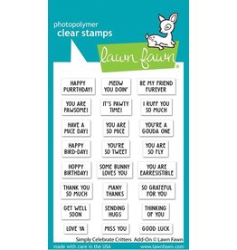 Lawn Fawn Simply Celebrate Critters Add-On - Clear Stamps