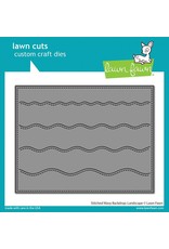 Lawn Fawn Stitched Wavy Backdrop: Landscape Die - Lawn Cuts