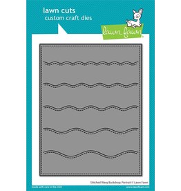 Lawn Fawn Stitched Wavy Backdrop: Portrait Die - Lawn Cuts