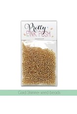 Pretty Pink Posh Gold Shimmer Seed Beads