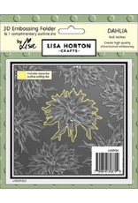 Lisa Horton Crafts Dahlia 6x6 3D Embossing Folder With Cutting Die