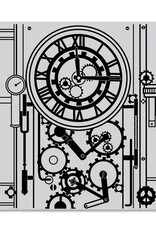 Hero Arts Gear Clock Bold Prints Stamp