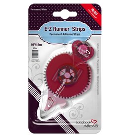 Scrapbook Adhesives E-Z Runner Permanent Strips Refill-small red