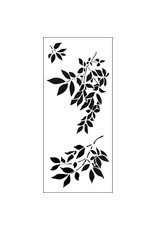 Stencil-Gentle Leaves 4"x9"