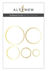 ALTENEW Scalloped Circles Hot Foil Plate Set