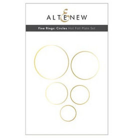 ALTENEW Fine Rings: Circles Hot Foil Plate Set
