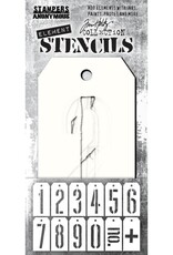 Tim Holtz - Stampers Anonymous Mechanical Element - Stencil 12Pk
